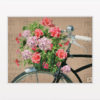 Schwinn Corvette Bicycle digital composition by Megan Morgan artwork small matted print (white)