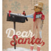 Dear Santa Scarecrow digital composition by Megan Morgan Christmas scarecrow art