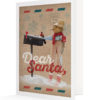 Vertical Display of "Dear Santa Scarecrow" artwork holiday card