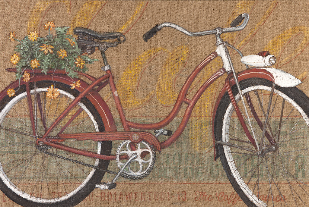 Schwinn Meteor II (SOLD) - Schwinn With Flowers Artwork - Megan Morgan  Artist